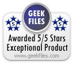 Geek Files 5 Star Car Care Software Award